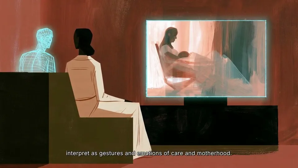Illustrated scene from the Ghosts of Our Mothers project introduction